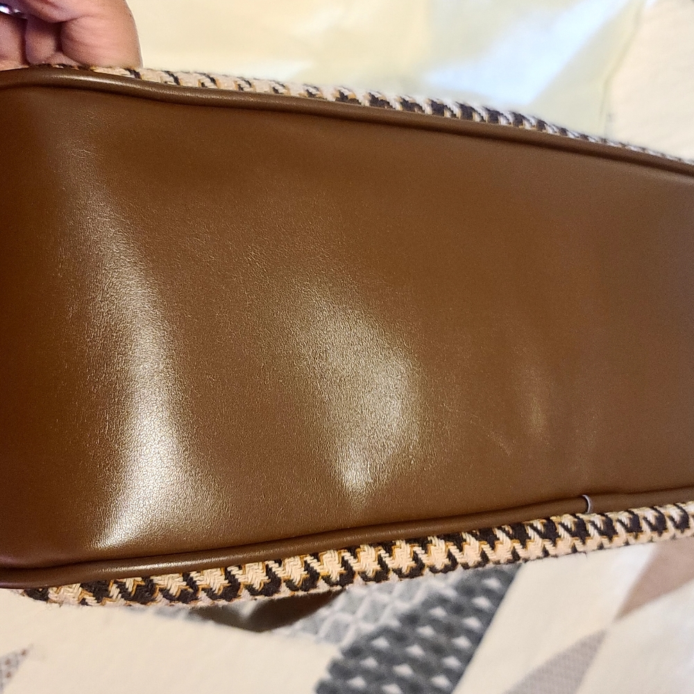 Houndstooth Pattern Tote/Shoulder Bag. - image 5